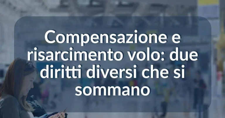 Compensazione e risarcimento volo