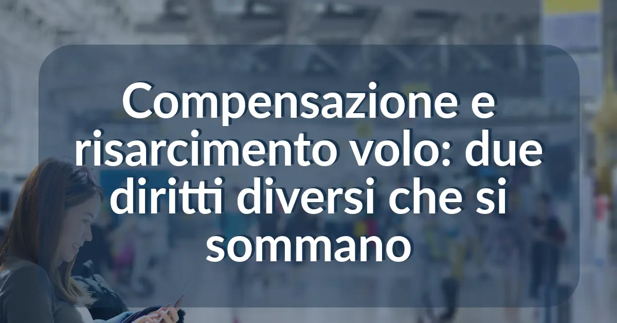 Compensazione e risarcimento volo