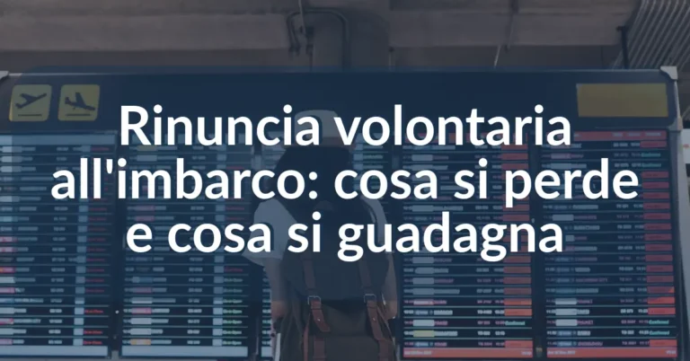 Rinuncia volontaria all'imbarco
